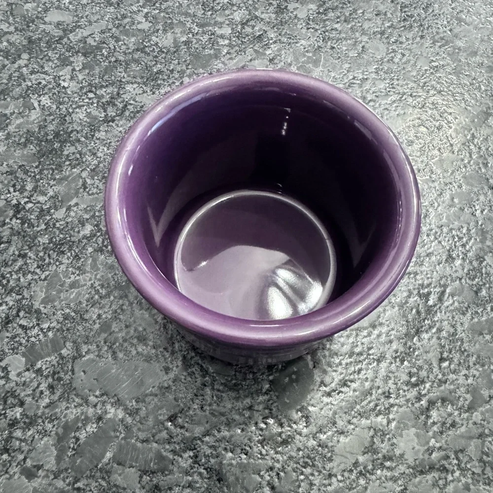 Longaberger small canister bowl eggplant - Picture 6 of 7